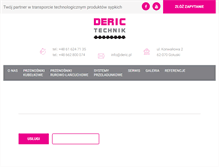 Tablet Screenshot of deric.pl